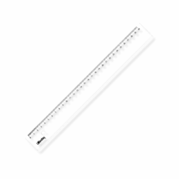 REGLE PLATE CRISTAL 30CM ETUI - BQP